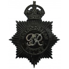 George VI Metropolitan Police Night Helmet Plate