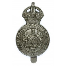 Salford City Police Cap Badge - King's Crown