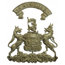 Salford City Police Coat of Arms Helmet Plate