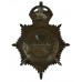 Salford City Police Night Helmet Plate - King's Crown