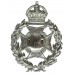 Salford City Police Chrome Wreath Helmet Plate - King's Crown