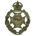  Salford City Police White Metal Wreath Helmet Plate - King's Crown