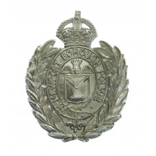 Newport Borough Police Wreath Cap Badge - King's Crown