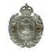 Newport Borough Police Wreath Cap Badge - King's Crown