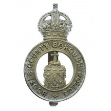 Bootle County Borough Police Cap Badge - King's Crown