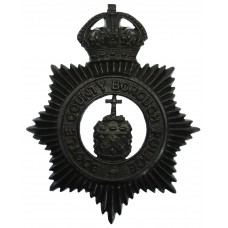 Bootle County Borough Police Night Helmet Plate - King's Crown