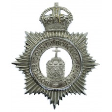 Bootle County Borough Police Chrome Helmet Plate - King's Crown