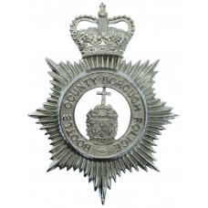 Bootle County Borough Police Helmet Plate - Queen's Crown (Voided Centre)