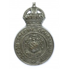 Bolton Special Constabulary Chrome Lapel/Cap Badge - King's Crown