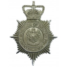 County Borough of Bolton Police Helmet Plate - Queen's Crown