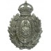 County Borough of Bolton Police Chrome Wreath Helmet Plate - King's Crown