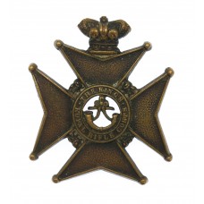 Victorian King's Royal Rifle Corps (K.R.R.C.) Militia Small Cap Badge