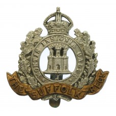 Suffolk Regiment Cap Badge - King's Crown