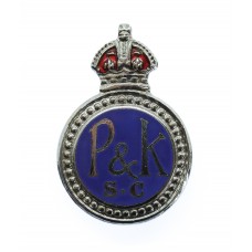 Perthshire & Kinross-shire Special Constabulary Enamelled Lapel Badge - King's Crown