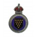 Cornwall Constabulary Police War Reserve Enamelled Lapel Badge - King's Crown