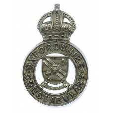 Oxfordshire Constabulary Cap Badge - King's Crown