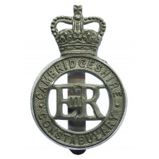 Cambridgeshire Constabulary Cap Badge - Queen's Crown