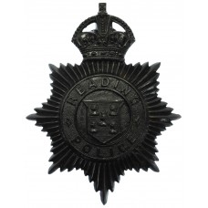 Reading Borough Police Night Helmet Plate - King's Crown