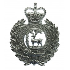 Berkshire Constabulary Wreath Helmet Plate - Queen's Crown