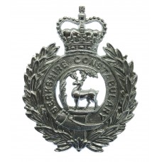 Berkshire Constabulary Wreath Helmet Plate - Queen's Crown