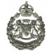 Plymouth City Police Wreath Helmet Plate - King's Crown