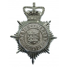 States of Jersey Police Helmet Plate - Queen's Crown