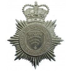 Essex and Southend-on-Sea Constabulary Helmet Plate - Queen's Cro