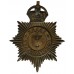 Essex Constabulary Night Helmet Plate - King's Crown
