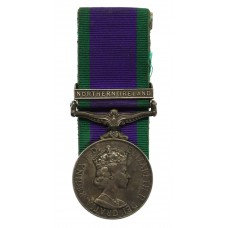 Campaign Service Medal (Clasp - Northern Ireland) - Pte. K.J. Reagan, Army Catering Corps