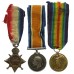 WW1 1914-15 Star Medal Trio - Sjt. J.H. Lilley, York & Lancaster Regiment