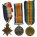 WW1 1914-15 Star Medal Trio - Sjt. J.H. Lilley, York & Lancaster Regiment