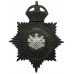 Manchester City Police Black Helmet Plate - King's Crown