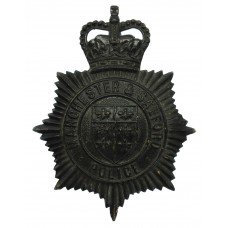 Manchester & Salford Police Night Helmet Plate - Queen's Crow