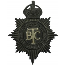 British Transport Commission (B.T.C.) Police Helmet Plate - King's Crown