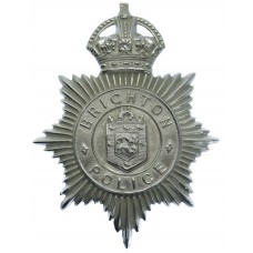 Brighton Borough Police Helmet Plate - King's Crown
