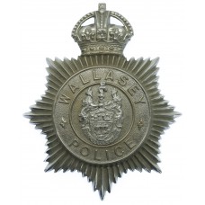 Wallasey Borough Police Helmet Plate - King's Crown