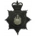 Eastbourne Borough Police Night Helmet Plate - Queen's Crown