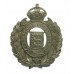 Lancashire Constabulary Small Wreath Helmet Plate - King's Crown