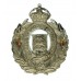 Lancashire Constabulary Small Wreath Helmet Plate - King's Crown