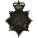 Derbyshire Constabulary Night Helmet Plate - Queen's Crown