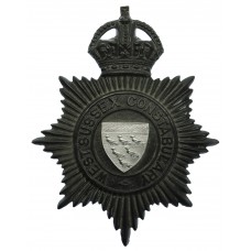 West Sussex Constabulary Night Helmet Plate - King's Crown