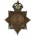 Hampshire Constabulary Night Helmet Plate - King's Crown