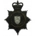 Gwynedd Constabulary Night Helmet Plate - Queen's Crown