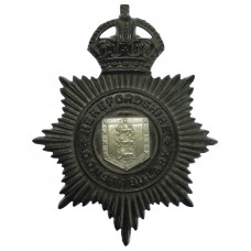 Herefordshire Constabulary Night Helmet Plate - King's Crown