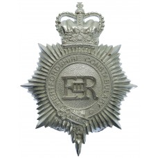 Hertfordshire Constabulary Helmet Plate - Queen's Crown