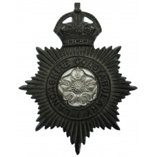 Lancashire Constabulary  Night Helmet Plate - King's Crown