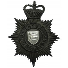 Essex Constabulary Night Helmet Plate - Queen's Crown