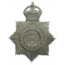 Hull City Police Small Helmet Plate - King's Crown