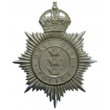 Hull City Police Helmet Plate - King's Crown