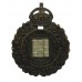 Isle of Wight Police Black Wreath Helmet Plate - King's Crown